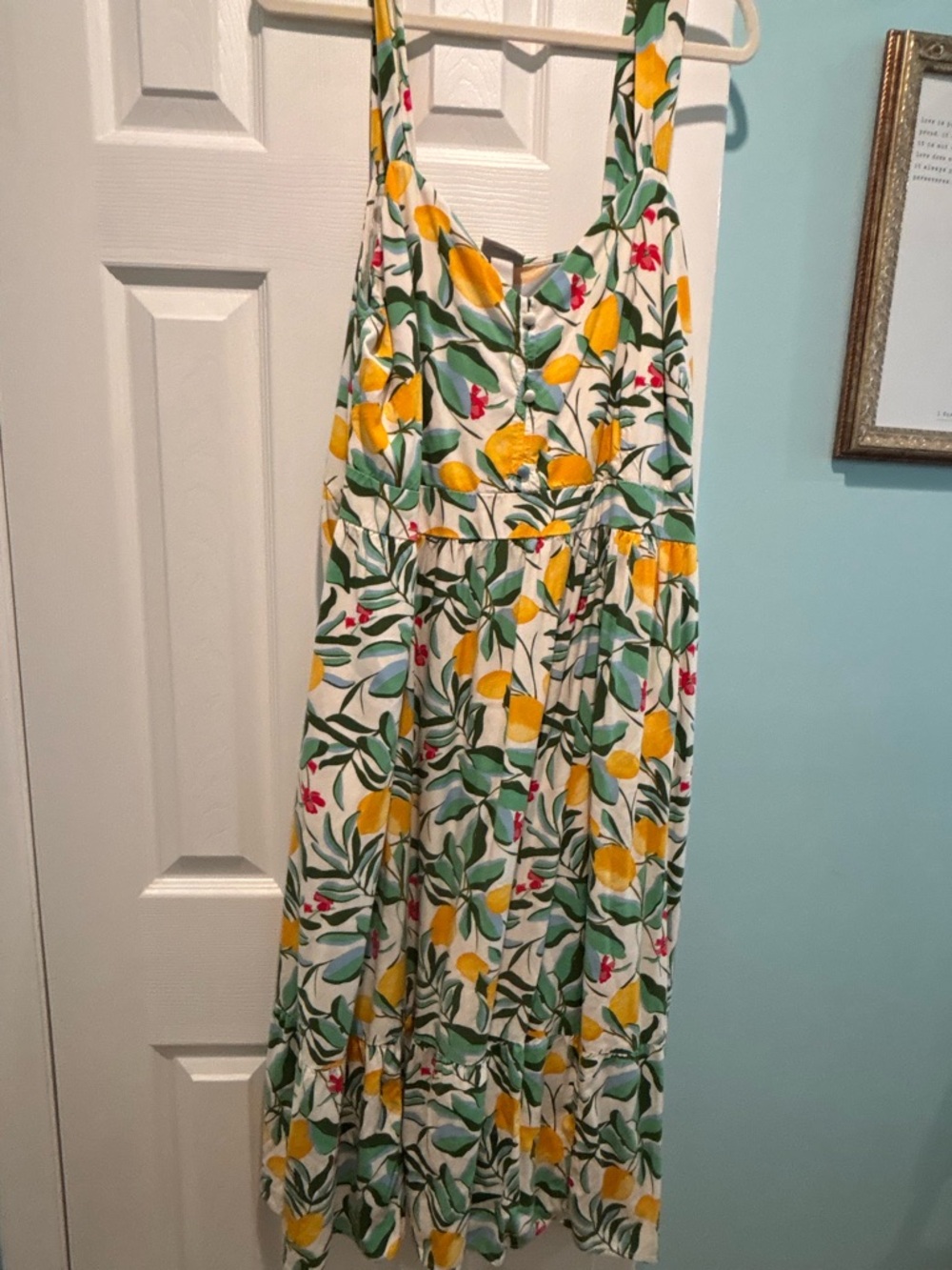 Ava & Viv Lemon-Print Maxi Dress
